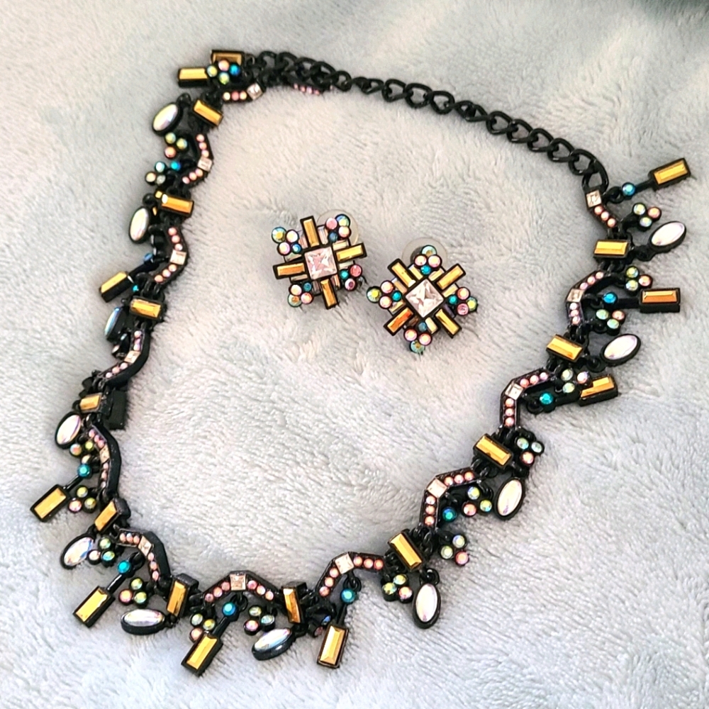 Cute Costume Jewelry - Clip On Earrings & Necklace